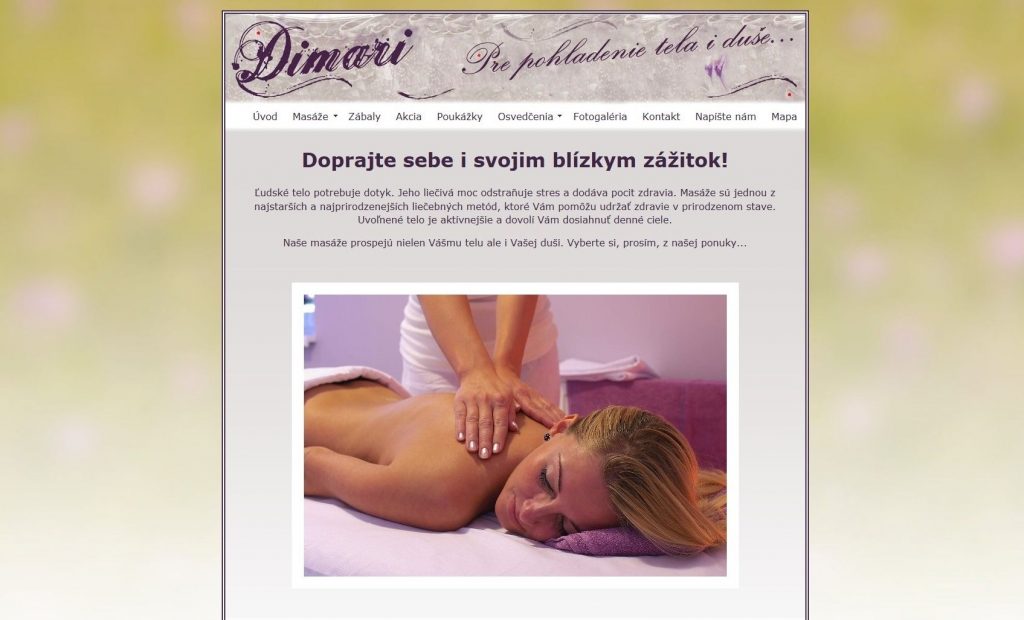 Referencie tvorby web stránok - Dimari Bojnice