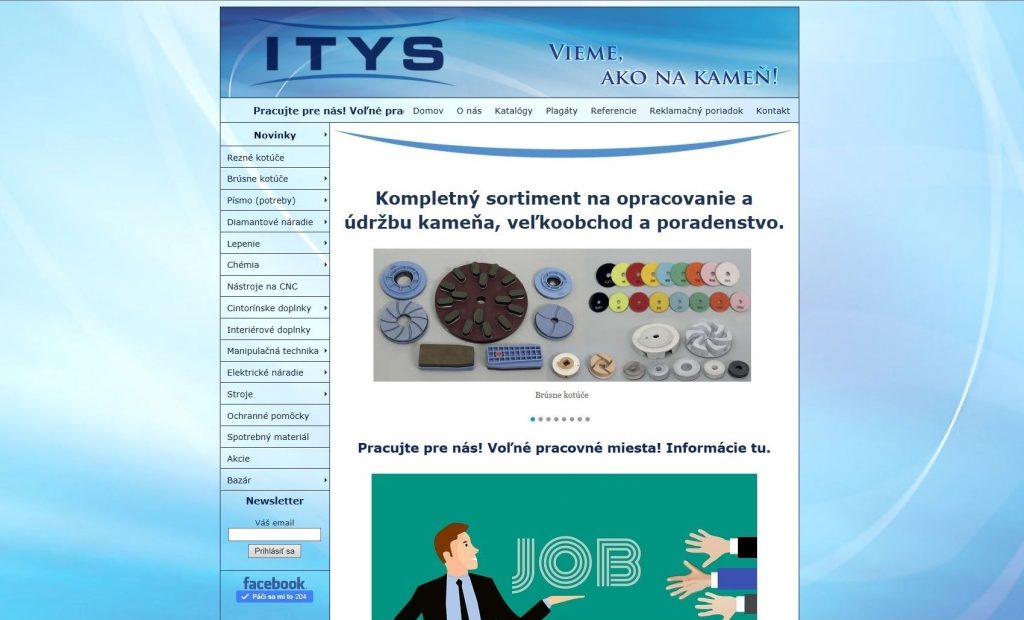 Referencie tvorby web stránok - Itys s.r.o.