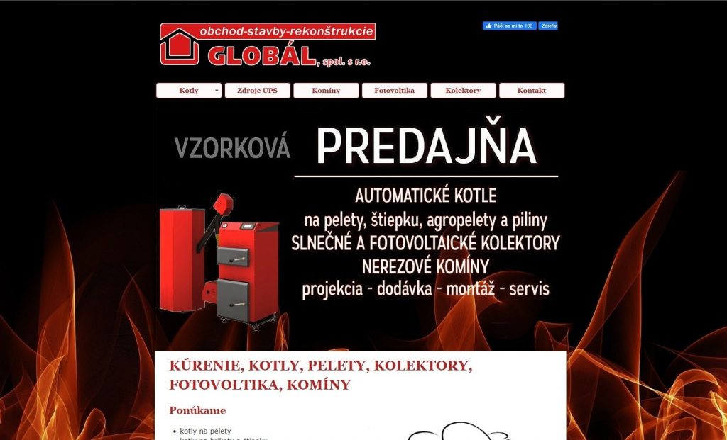 Referencie tvorby web stránok - Kúrenie kotly pelety