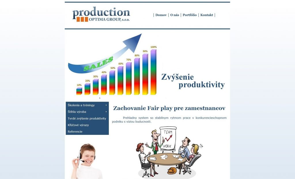 Referencie tvorby web stránok - Production optima group s.r.o.